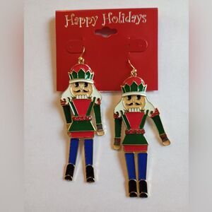 NWT Happy Holiday Nutcracker Earrings